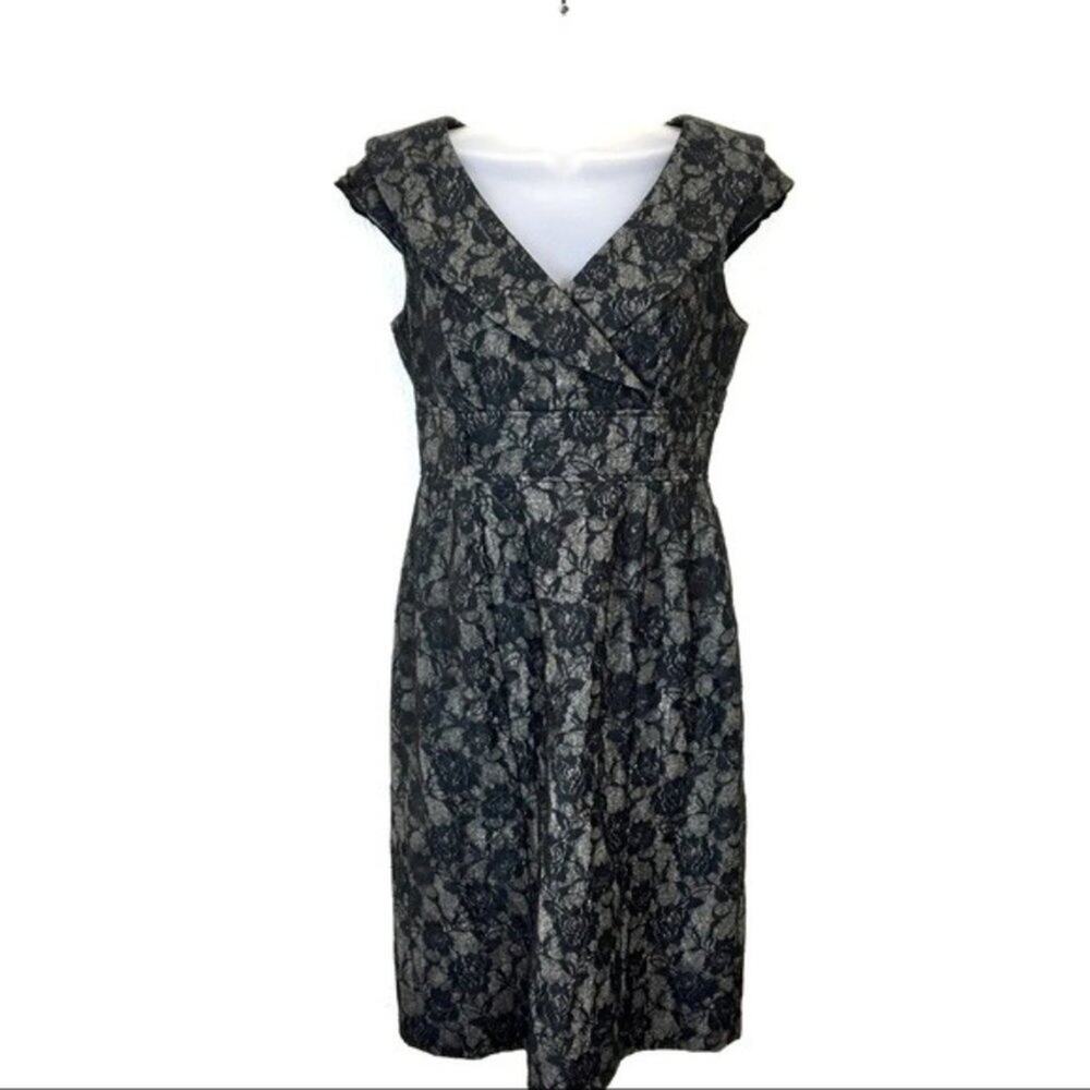 Alex Marie Floral Lace Overlay Retro Dress sz 4